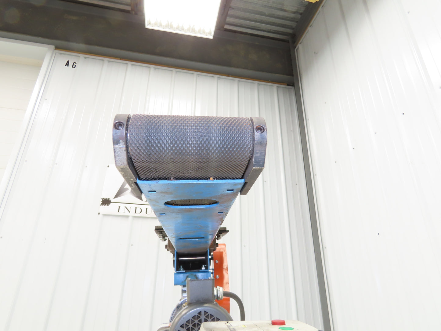 Bunting 4"x 40"L Magnetic Slider Bed Conveyor 3.5"Belt 115V 44FPM Chain Drive