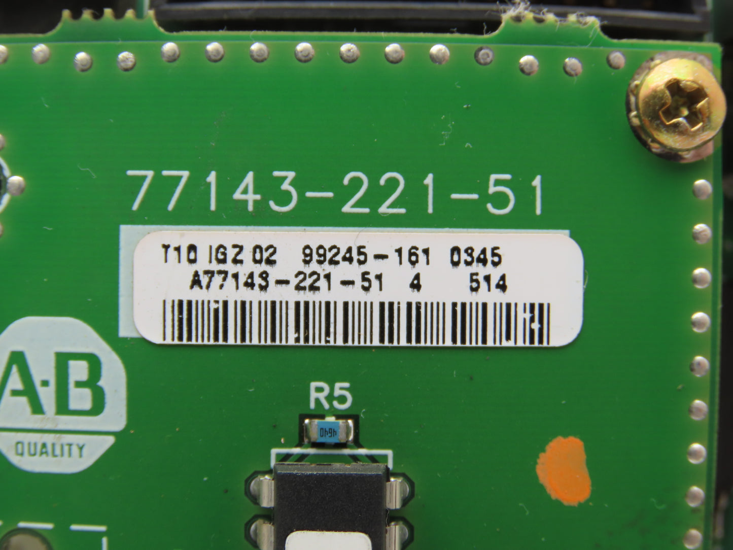 Allen Bradley A77131-373-52 PanelView 550 Control Board W/A77131-221-51 PCB