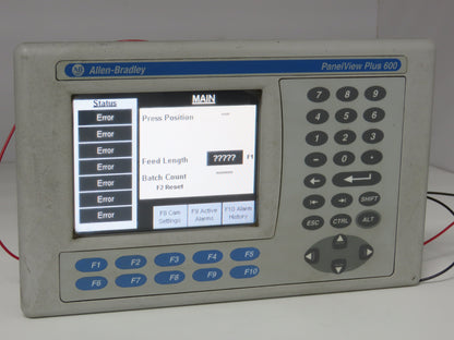 Allen Bradley 2711P-K6M20D8 PanelView Plus 600 Graphic Terminal Series A -READ
