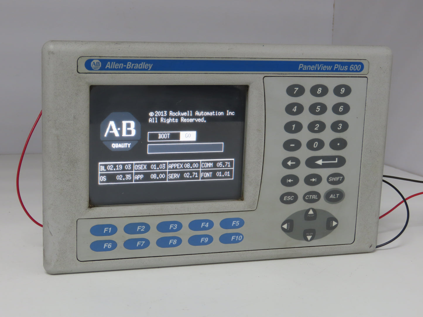 Allen Bradley 2711P-K6M20D8 PanelView Plus 600 Graphic Terminal Series A -READ