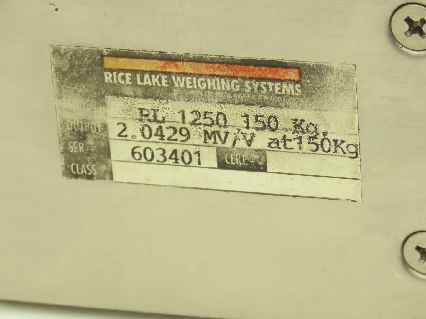 Rice Lake Weighing RL1250-150kg Stainless Steel Load Cell Sensor Lot of 2
