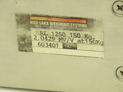 Rice Lake Weighing RL1250-150kg Stainless Steel Load Cell Sensor Lot of 2