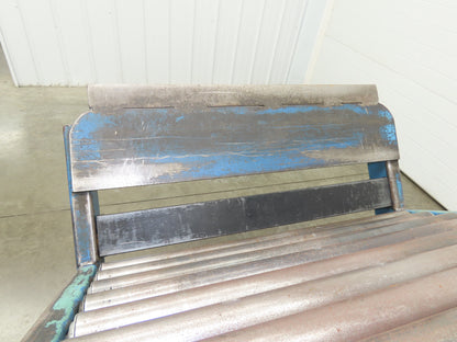 Hutco 36"x 60" Gravity Roller Conveyor Tipper Load Unloader 45° Tilt 2.5"Rollers