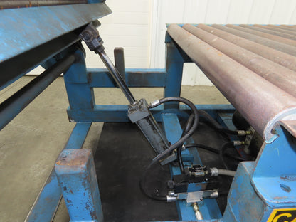 Hutco 36"x 60" Gravity Roller Conveyor Tipper Load Unloader 45° Tilt 2.5"Rollers