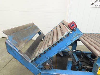 Hutco 36"x 60" Gravity Roller Conveyor Tipper Load Unloader 45° Tilt 2.5"Rollers