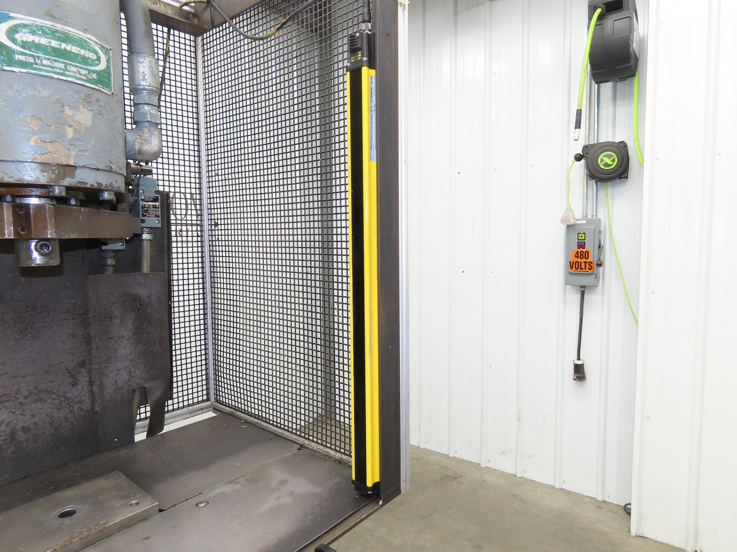 Greenerd Hydraulic Punch Press 6 Ton 14" Stroke 15Hp 230/460V Safety Curtain