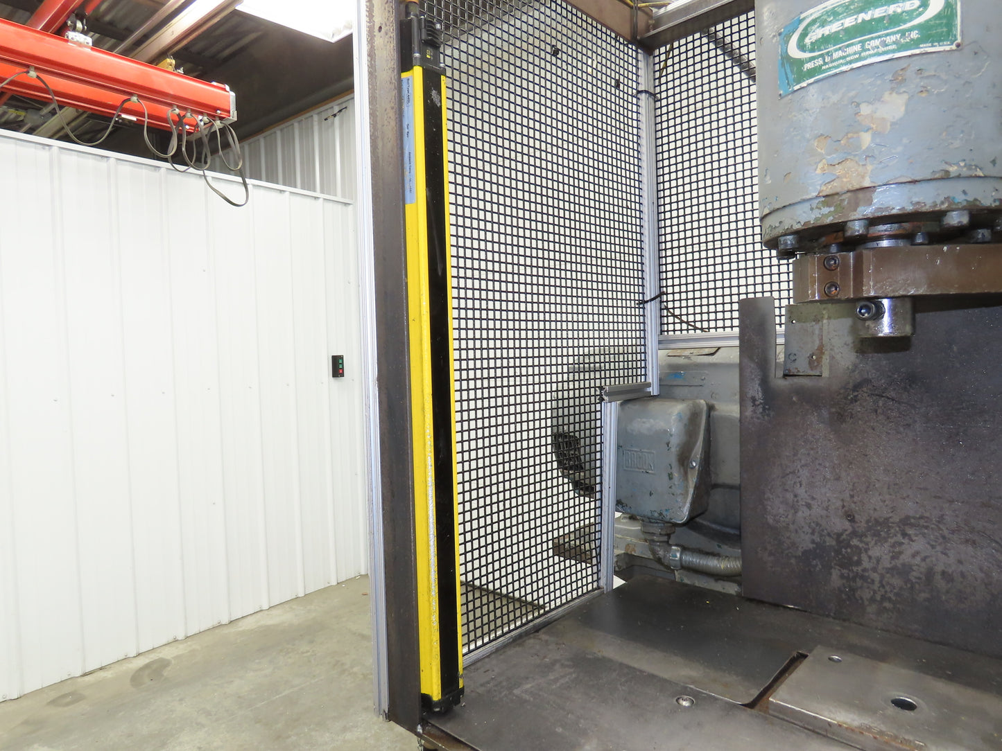 Greenerd Hydraulic Punch Press 6 Ton 14" Stroke 15Hp 230/460V Safety Curtain