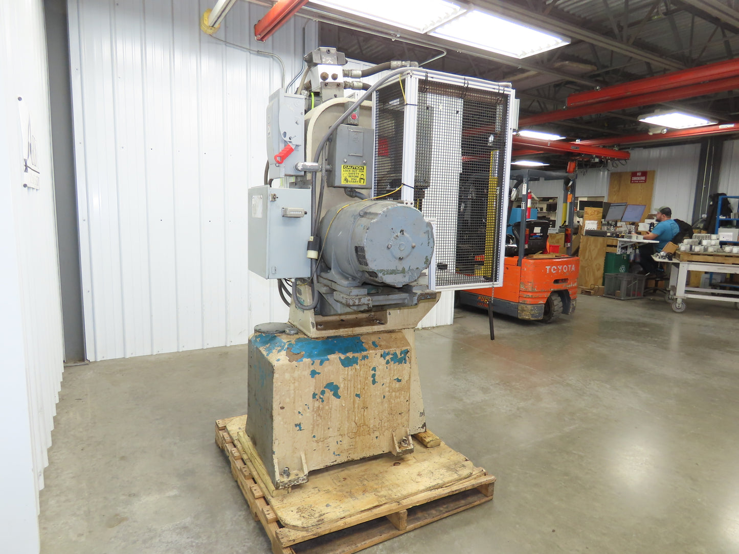 Greenerd Hydraulic Punch Press 6 Ton 14" Stroke 15Hp 230/460V Safety Curtain