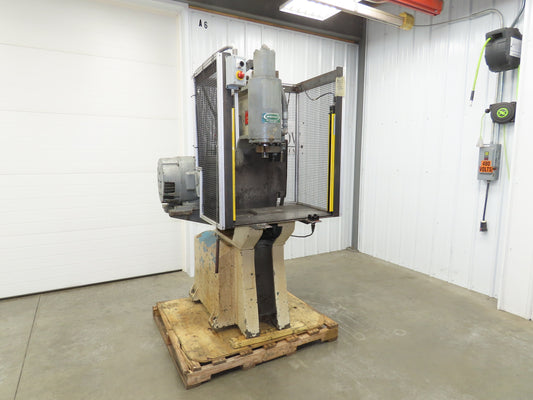 Greenerd Hydraulic Punch Press 6 Ton 14" Stroke 15Hp 230/460V Safety Curtain
