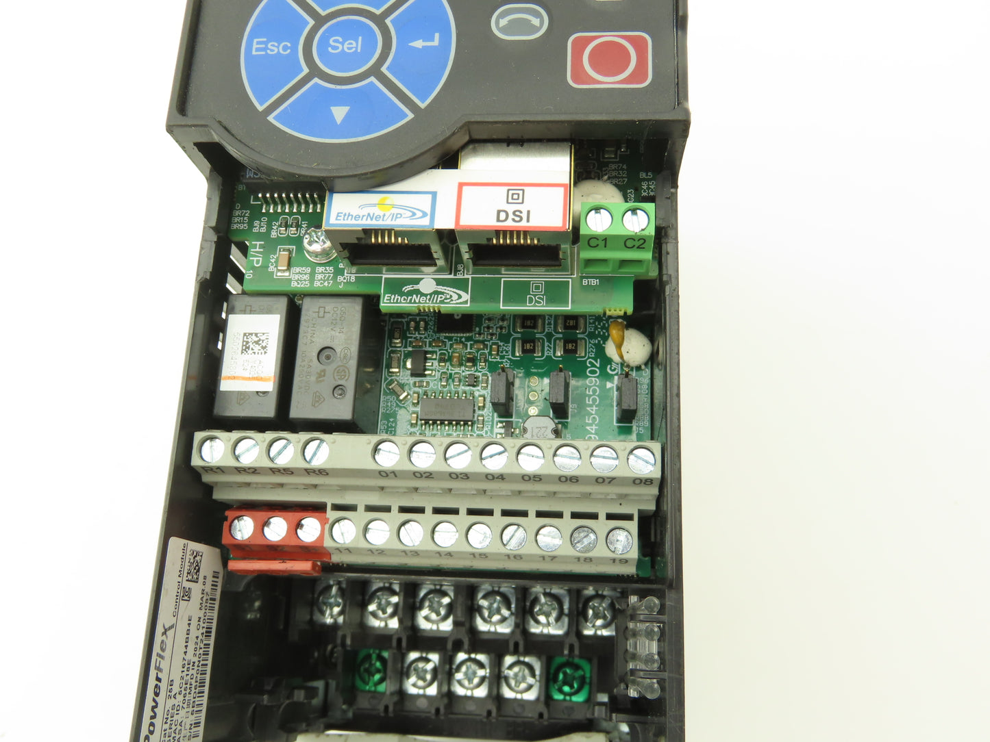 Allen Bradley 25B-D6P0N104 Powerflex 525 3Hp VFD AC Drive 480V 50/60Hz FW 7.001