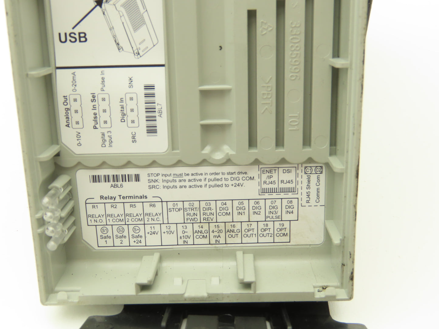 Allen Bradley 25B-D6P0N104 Powerflex 525 3Hp VFD AC Drive 480V 50/60Hz FW 7.001