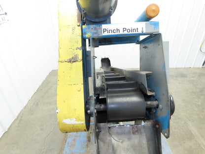 New London Engineering 500-6-6' Incline Parts Conveyor 6" Cleated Belt 3PH 82"L