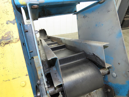New London Engineering 500-6-6' Incline Parts Conveyor 6" Cleated Belt 3PH 82"L