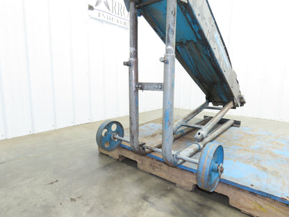 New London Engineering 500-6-6' Incline Parts Conveyor 6" Cleated Belt 3PH 82"L