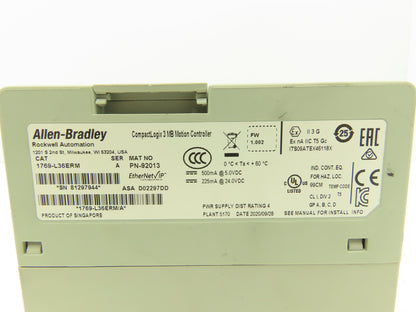 Allen Bradley 1769-L36ERM CompactLogix 3MB Motion Controller CPU Ser A FW 1.002