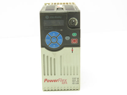 Allen Bradley 25B-D6P0N104 Powerflex 525 3Hp VFD AC Drive 480V 50/60Hz FRN 6.001