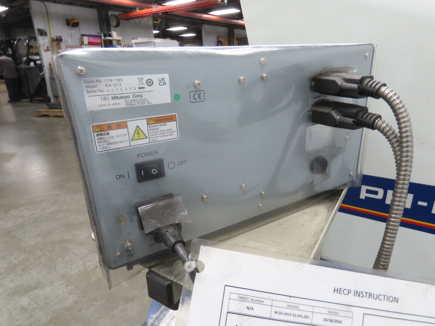 Mitutoyo PHA-14 Horizontal Optical Comparator Profile Projector Measure Counter