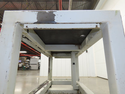 5/8" Steel Top Machine Base Welding Table Work Bench 51-3/4 x 22-1/2" Top 30" H