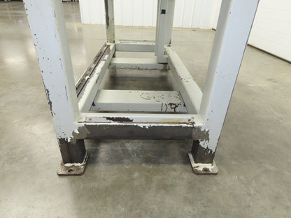 5/8" Steel Top Machine Base Welding Table Work Bench 51-3/4 x 22-1/2" Top 30" H
