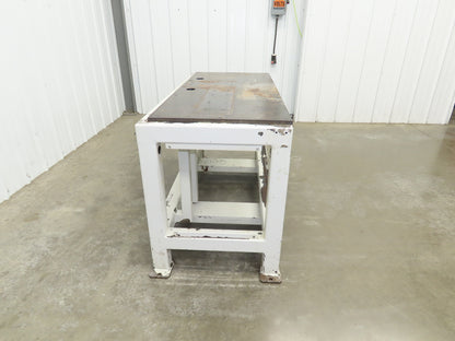 5/8" Steel Top Machine Base Welding Table Work Bench 51-3/4 x 22-1/2" Top 30" H