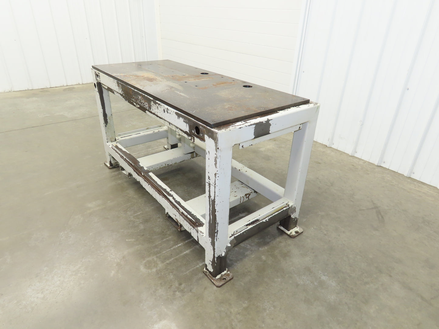 5/8" Steel Top Machine Base Welding Table Work Bench 51-3/4 x 22-1/2" Top 30" H