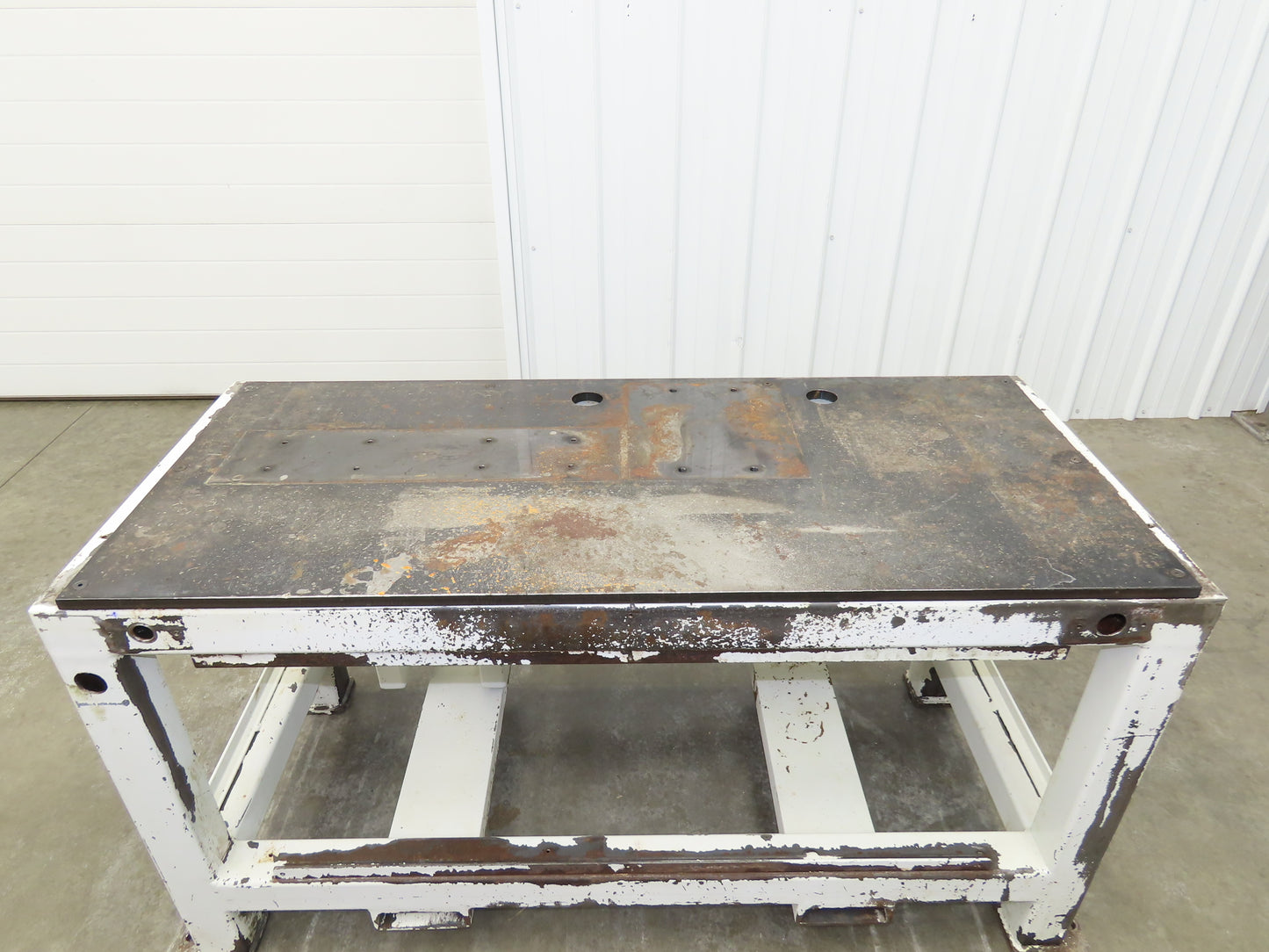 5/8" Steel Top Machine Base Welding Table Work Bench 51-3/4 x 22-1/2" Top 30" H