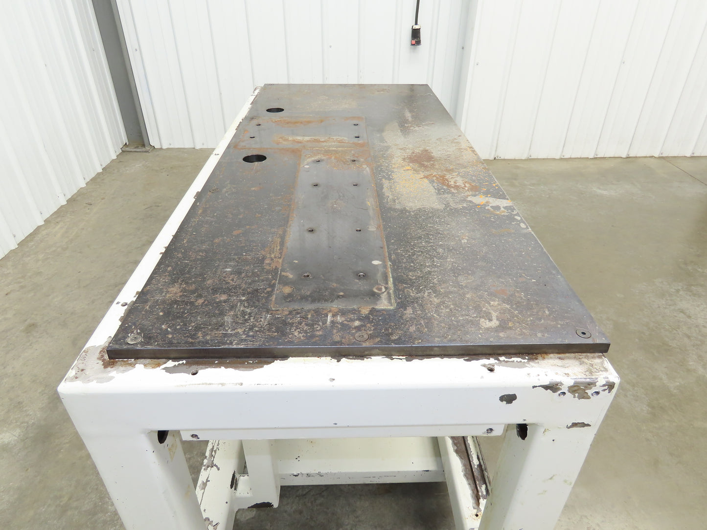 5/8" Steel Top Machine Base Welding Table Work Bench 51-3/4 x 22-1/2" Top 30" H