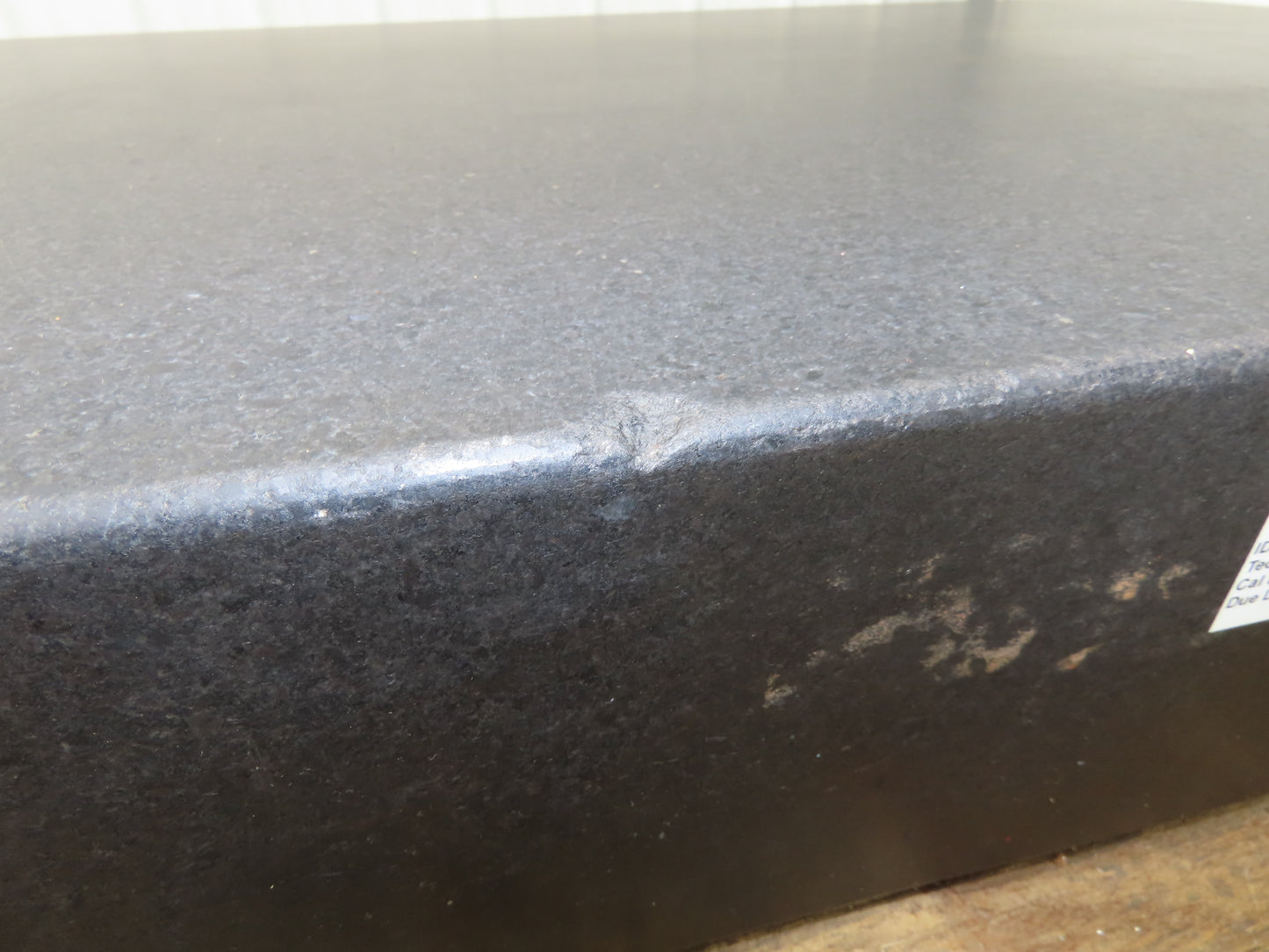 Black Toolroom Granite Surface Inspection Plate 36 x 24 x 5" 2 Ledge