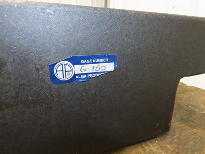 Black Toolroom Granite Surface Inspection Plate 36 x 24 x 5" 2 Ledge