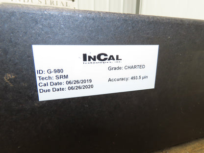 Black Toolroom Granite Surface Inspection Plate 36 x 24 x 5" 2 Ledge