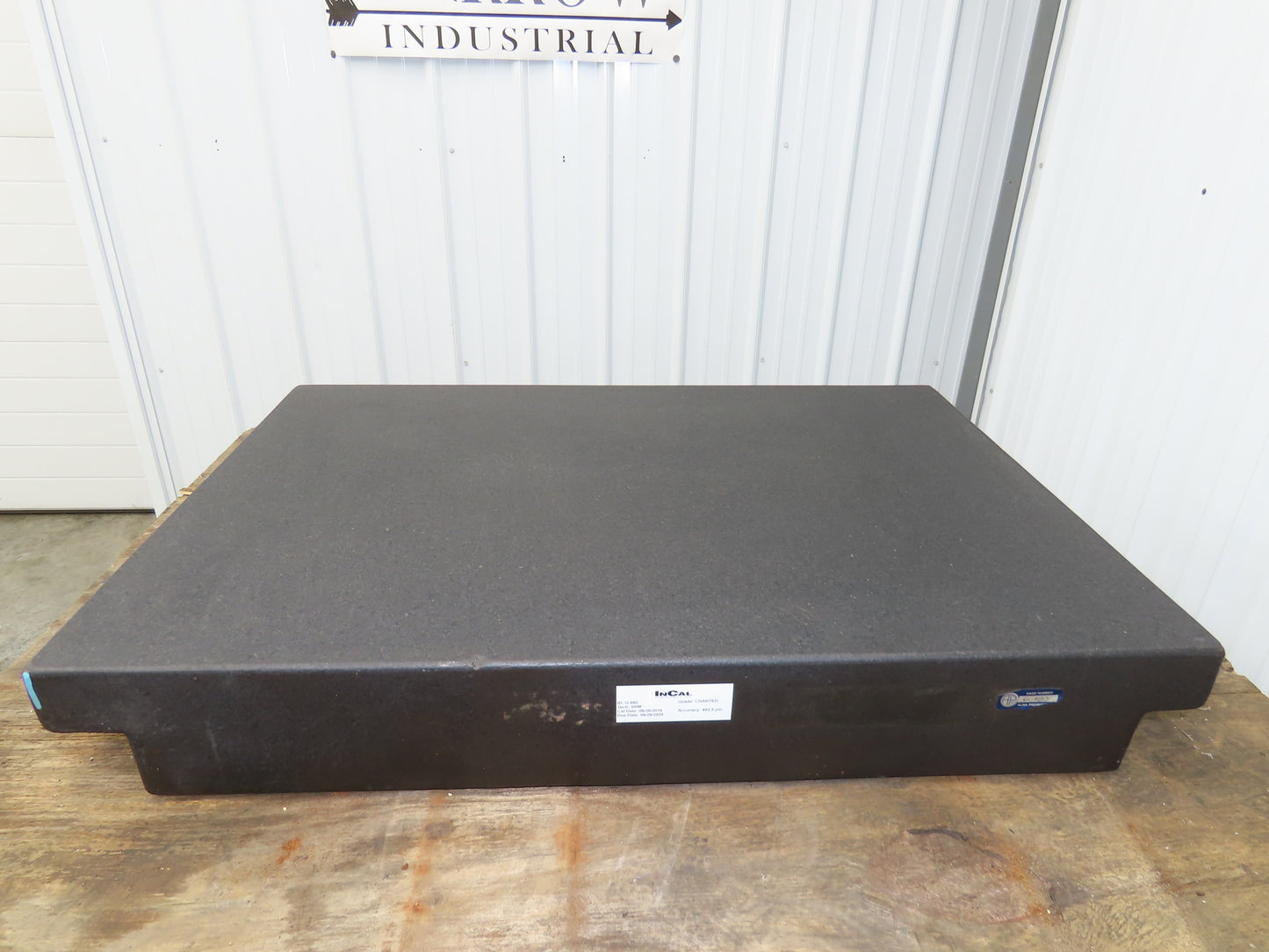 Black Toolroom Granite Surface Inspection Plate 36 x 24 x 5" 2 Ledge