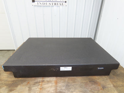 Black Toolroom Granite Surface Inspection Plate 36 x 24 x 5" 2 Ledge