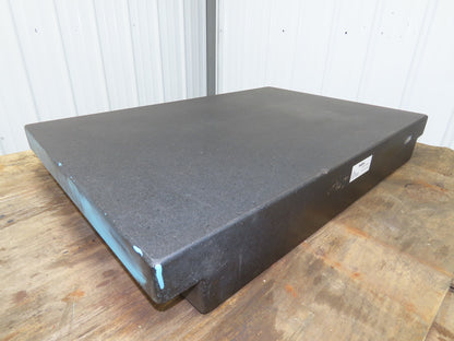 Black Toolroom Granite Surface Inspection Plate 36 x 24 x 5" 2 Ledge