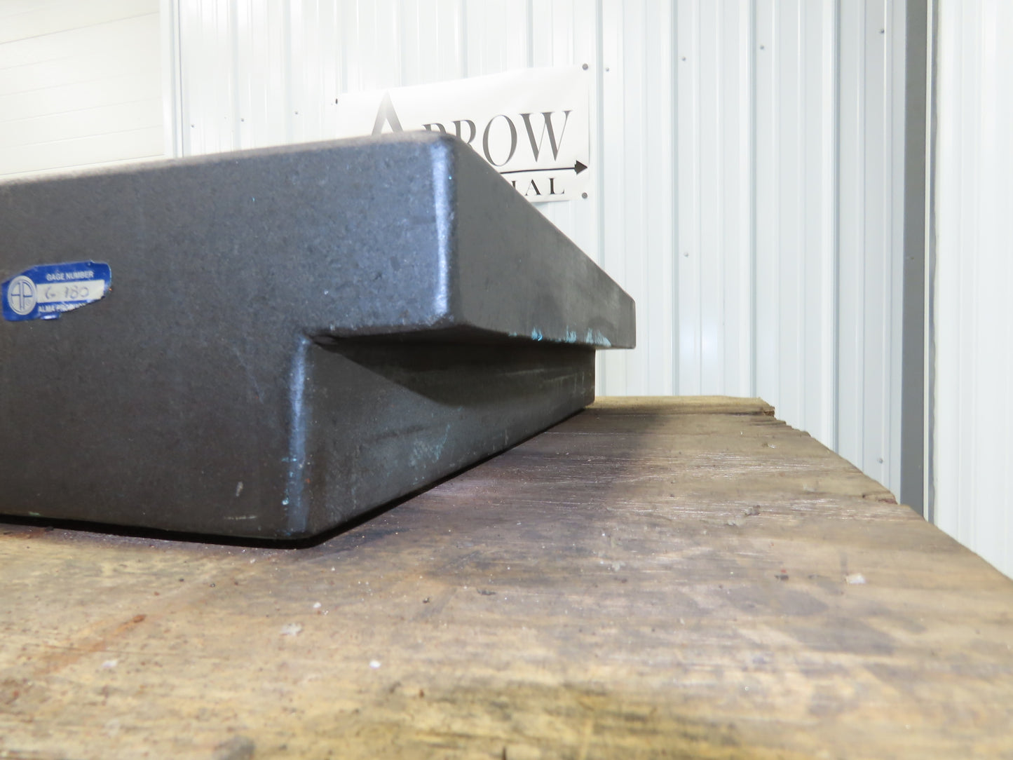 Black Toolroom Granite Surface Inspection Plate 36 x 24 x 5" 2 Ledge