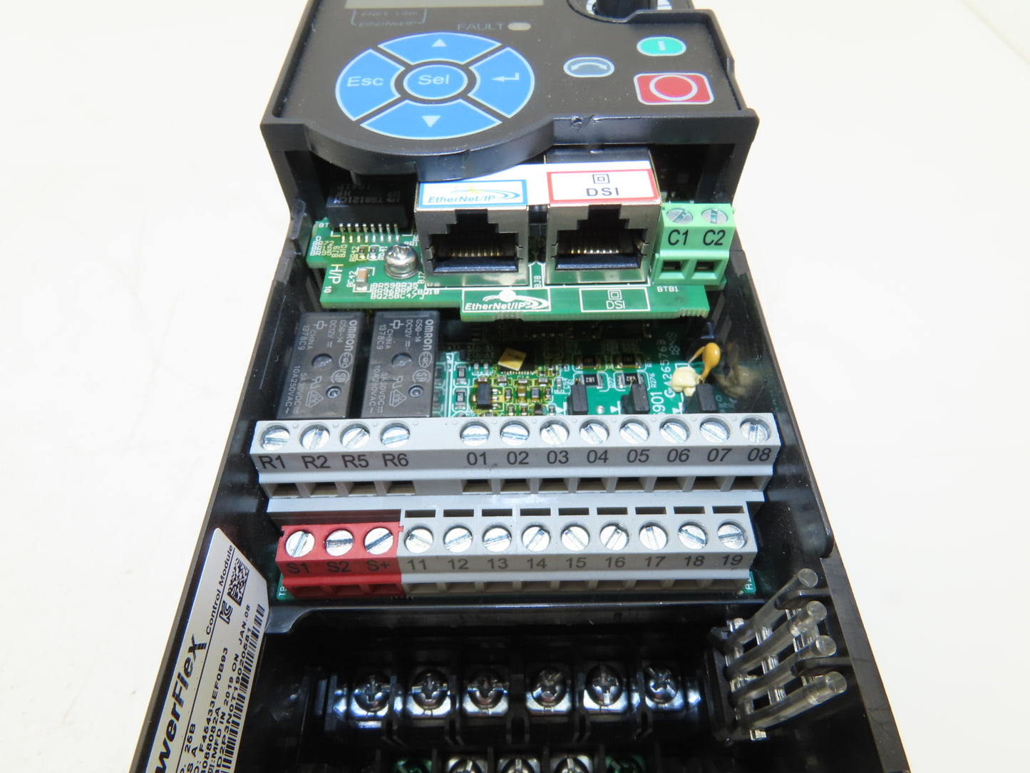 Allen Bradley 25B-D2P3N104 PowerFlex 525 VFD AC Drive 1Hp 480V 3Ph FRN 5.001