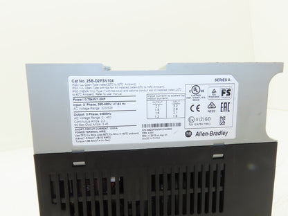 Allen Bradley 25B-D2P3N104 PowerFlex 525 VFD AC Drive 1Hp 480V 3Ph FRN 4.001