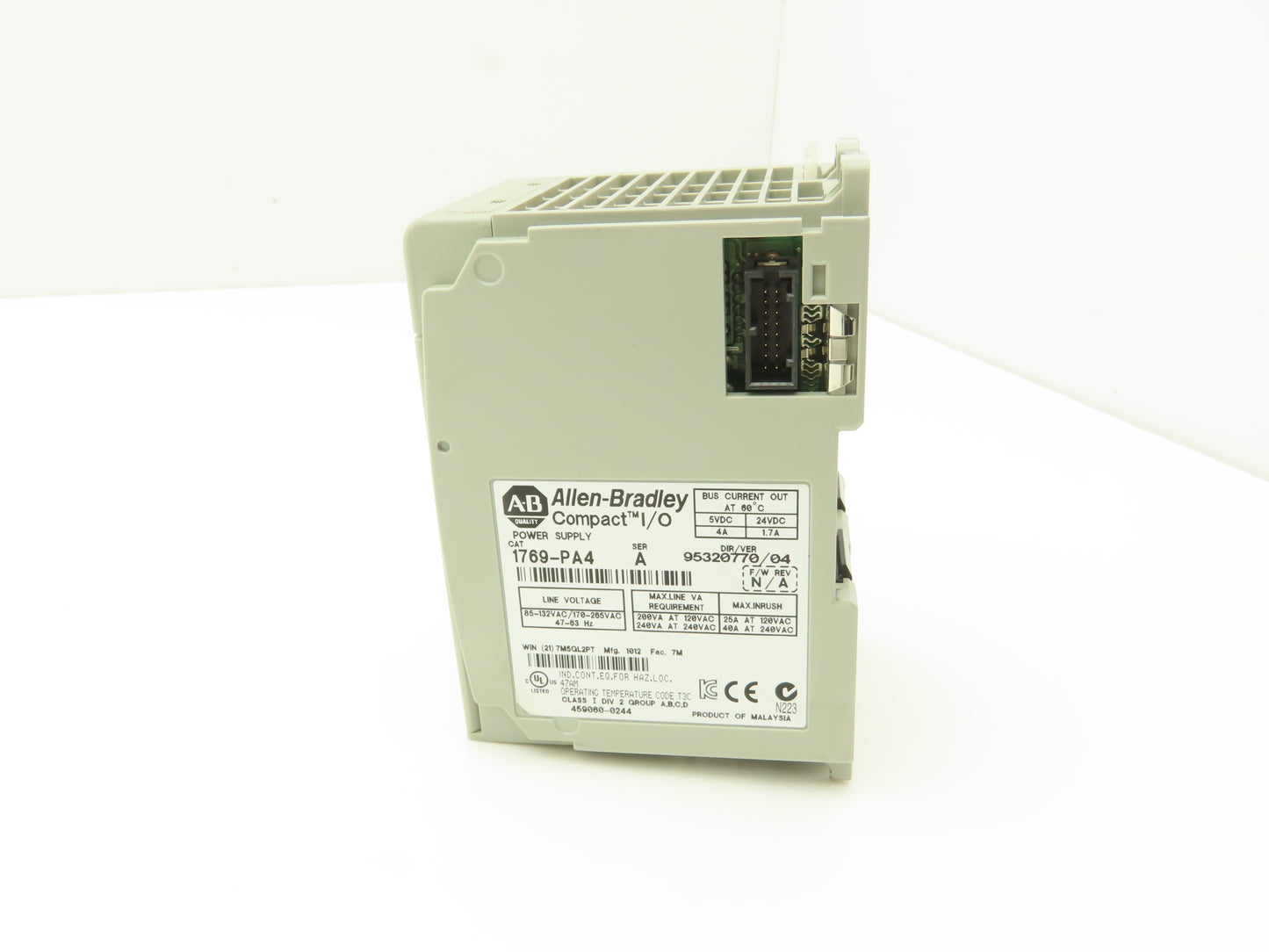 Allen Bradley 1769-PA4 Compact I/O PLC Power Supply Ser A