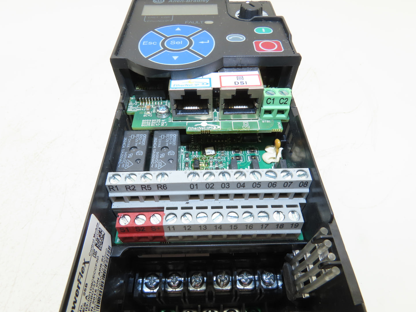 Allen Bradley 25B-D2P3N104 PowerFlex 525 VFD AC Drive 1Hp 480V 3Ph FRN 5.001