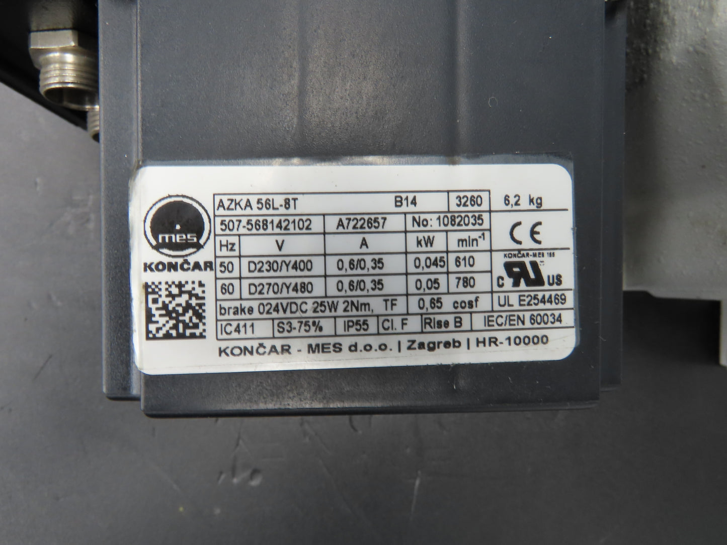 Weiss TC0120 Rotary Indexing Table 6-Station 120mm OD .5kw 230/480V 3PH