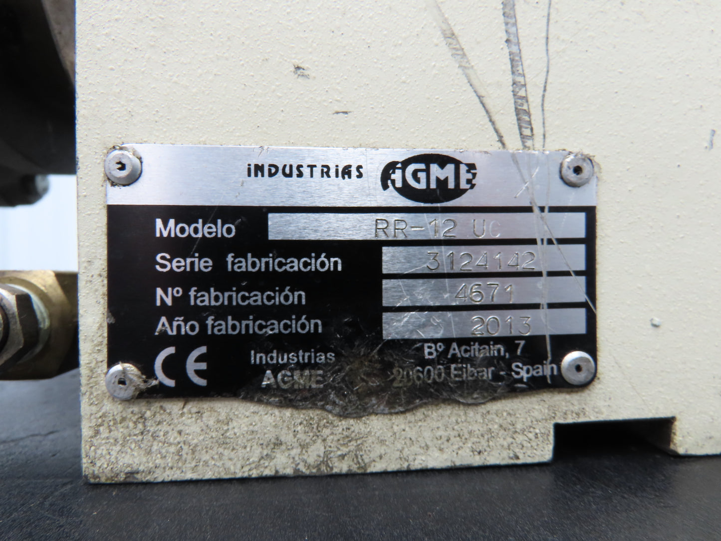 AGME RR-12UC Pneumatic Radial Riveter Head 12mm .63Kw 230/460V 3PH Motor
