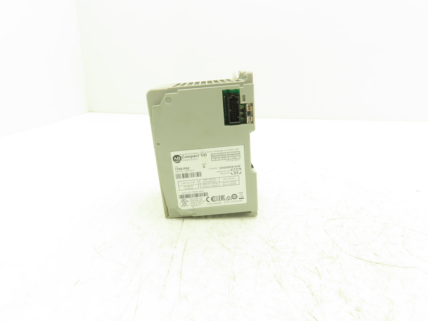 Allen Bradley 1769-PA2 Compact I/O PLC Power Supply Ser A Ver 10000853514/06