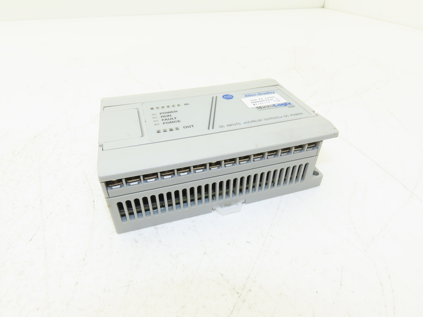 Allen Bradley 1761-L10BXB MicroLogix 1000 I/O Logic Controller 24VDC FW1.1 Ser F