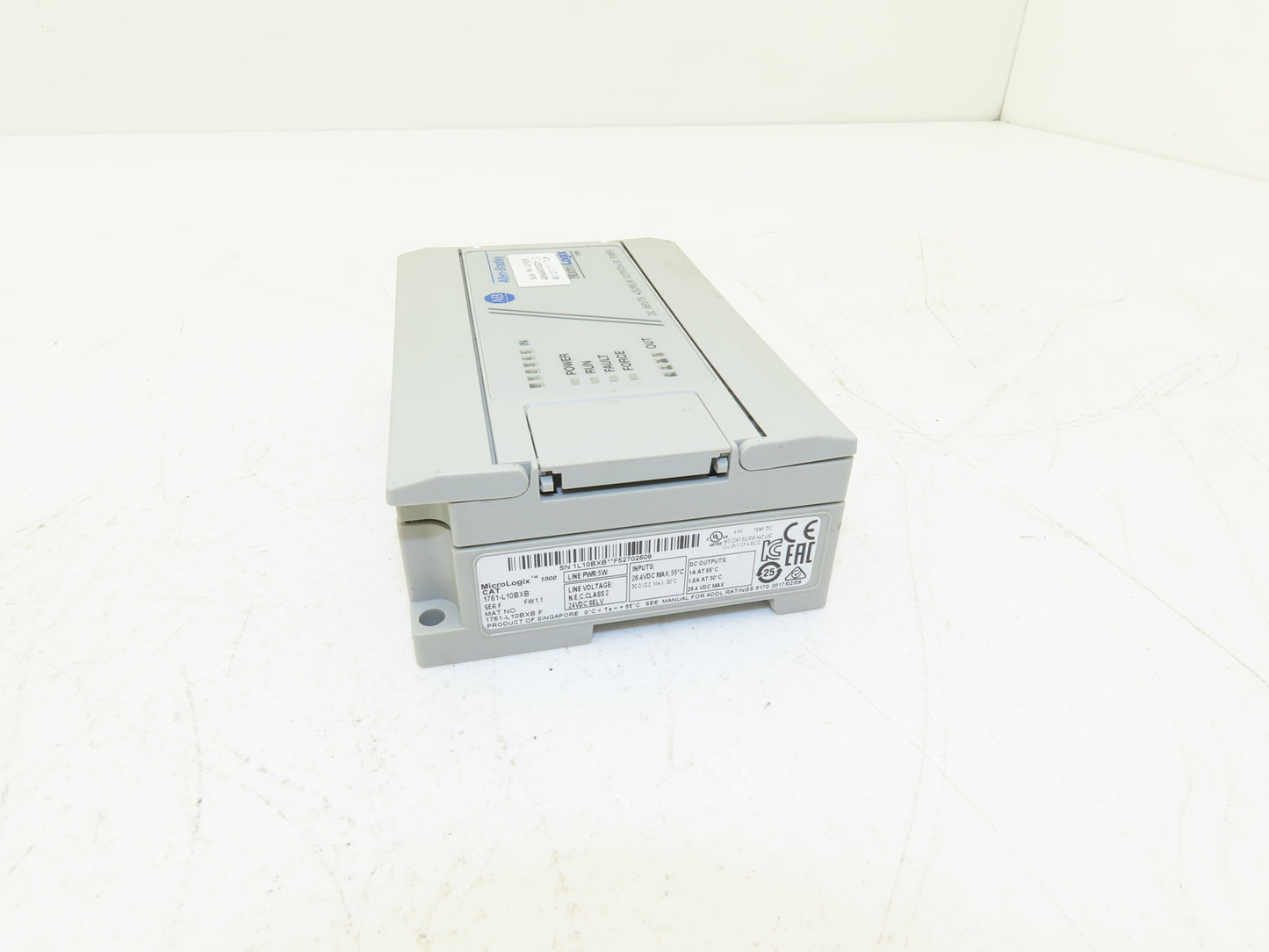Allen Bradley 1761-L10BXB MicroLogix 1000 I/O Logic Controller 24VDC FW1.1 Ser F