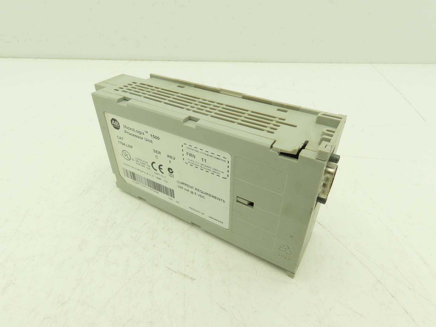 Allen Bradley 1764-LRP MicroLogix 1500 Processor Unit Ser C Rev F FRN 11 READ