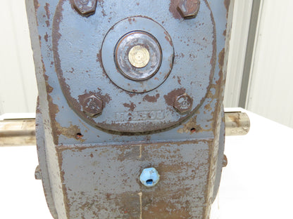 Boston Gear Worm Gearbox 150:1 Ratio Double Reducer 12rpm 182T Dual Shaft Output
