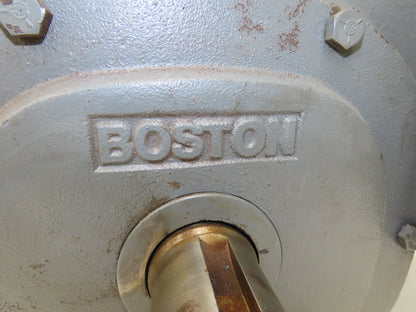 Boston Gear Worm Gearbox 150:1 Ratio Double Reducer 12rpm 182T Dual Shaft Output