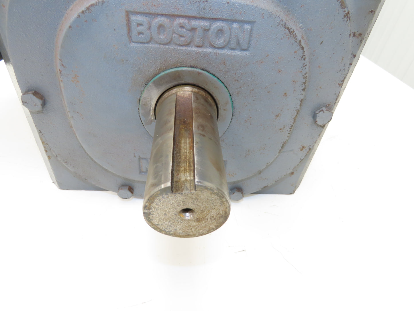 Boston Gear Worm Gearbox 150:1 Ratio Double Reducer 12rpm 182T Dual Shaft Output