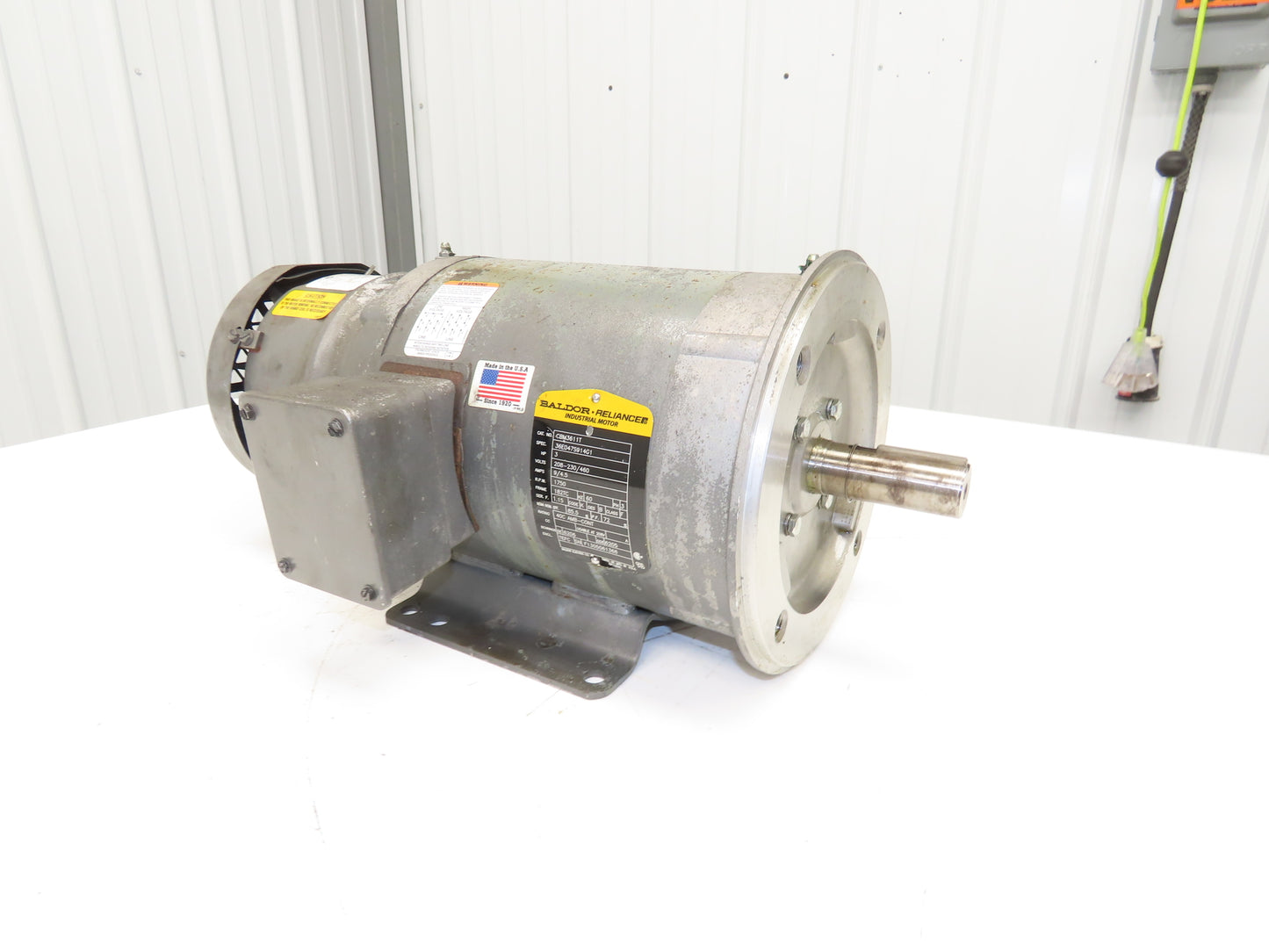 Baldor CBM3611T Brake Motor 3Hp 1750rpm 230/460V 3PH 182TC Stearns 105604100DPF