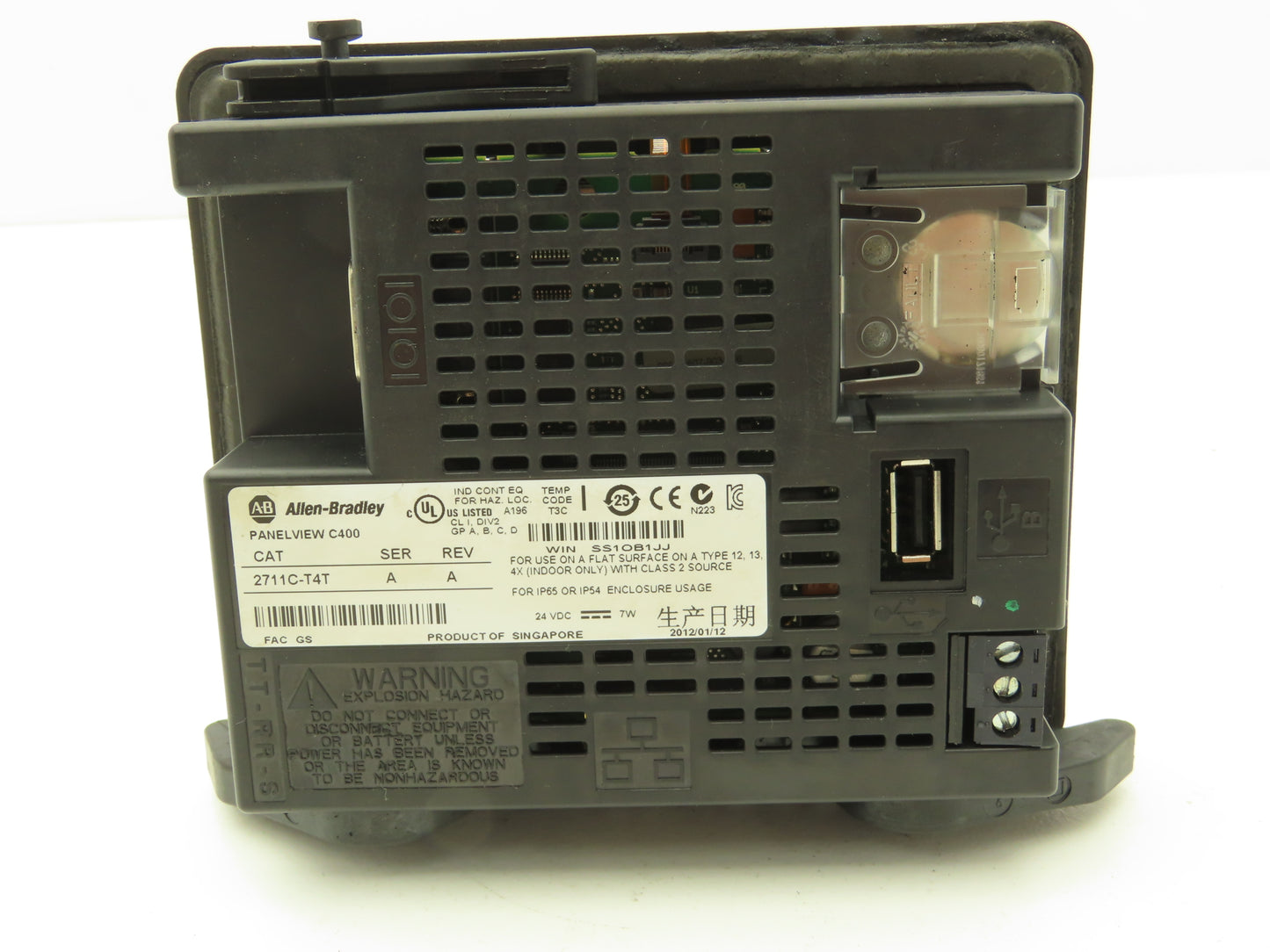 Allen Bradley 2711C-T4T PanelView Component 4" Touch Screen & 4-Key Input 24V