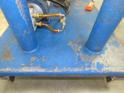 1000lbs Hydraulic Lift 4 Post Work Table Bench 71x31" Top 32-48" Lift 120V